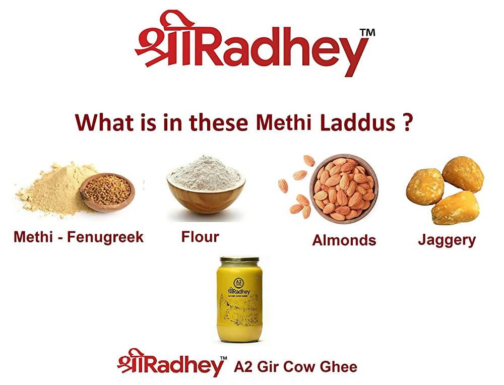 Shreeradhey Methi Laddu with Jaggery without Sugar | Swadesiicart