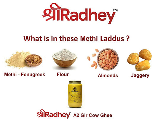 Shreeradhey Methi Laddu with Jaggery without Sugar | Swadesiicart