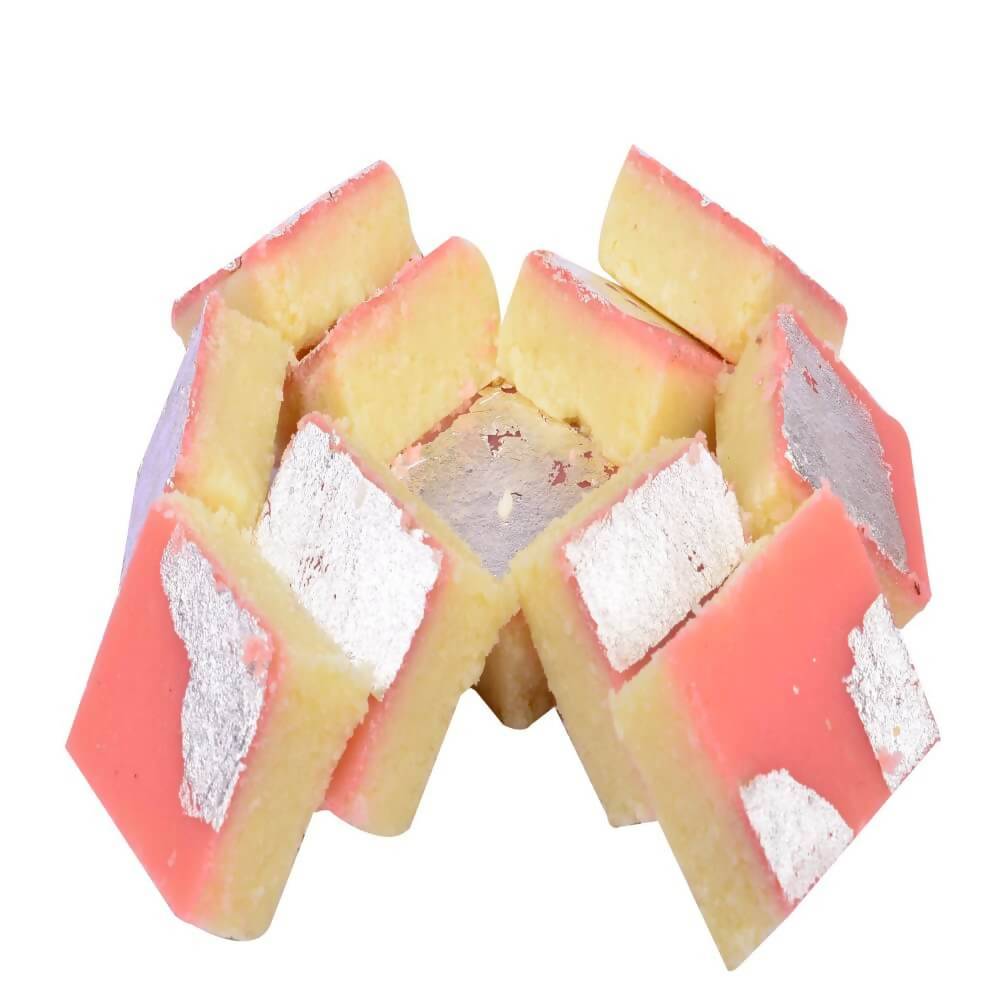 Nathu's Pink Coconut Burfi | Swadesiicart