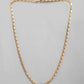 VOJ Gold-Polished Biscuit Shaped Chain For Men | Swadesiicart