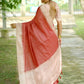 Vishnu Weaves Women's Red Tussar Silk Woven Saree with Blouse - Swadesiicart