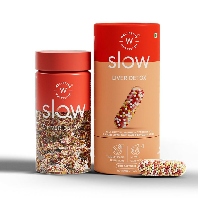Wellbeing Nutrition Slow Liver Detox Capsules - Nutritionalab Private Limited