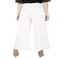 Lagi Women's White Solid Palazzo (PLZ04F) | Swadesiicart