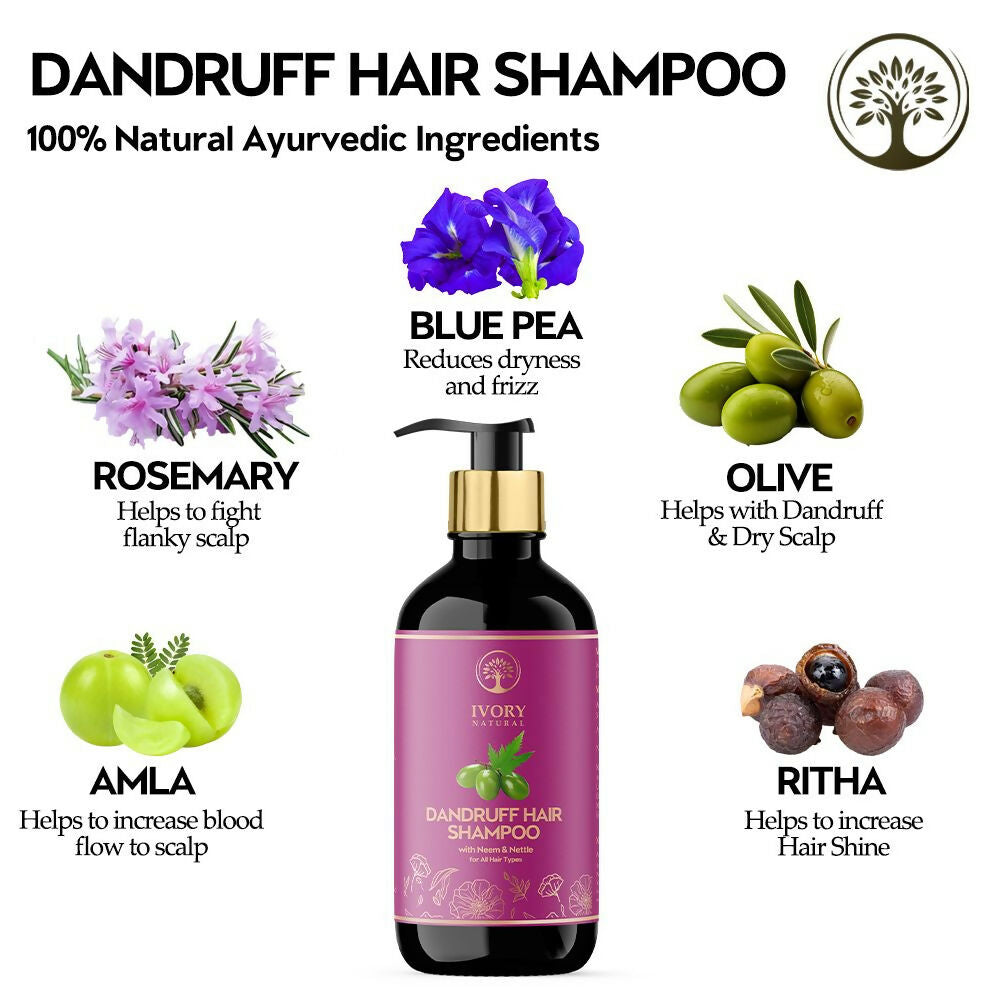 Ivory Natural Dandruff Shampoo - Embrace A Rejuvenated Scalp | Swadesiicart