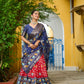 DEIANA'S Jacquard With Jari Lining With Print Lehenga Choli - Red - Swadesiicart