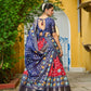 DEIANA'S Jacquard With Jari Lining With Print Lehenga Choli - Red - Swadesiicart