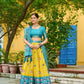 DEIANA'S Jacquard With Jari Lining With Print Lehenga Choli - Wine - Swadesiicart