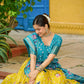 DEIANA'S Jacquard With Jari Lining With Print Lehenga Choli - Wine - Swadesiicart