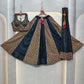 DEIANA'S Ajarak Print With Kali Pattern Lehenga Choli - Black - Swadesiicart