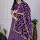 DEIANA'S Heavy Embroidery With Multi Work Lehenga Choli - purple - Swadesiicart