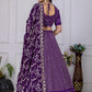 DEIANA'S Heavy Embroidery With Multi Work Lehenga Choli - purple - Swadesiicart