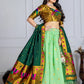 DEIANA'S Jacquard With Jari Print Weaving Lehenga Choli - Pista - Swadesiicart
