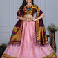 DEIANA'S Jacquard With Jari Print Weaving Lehenga Choli - Pink - Swadesiicart