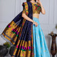 DEIANA'S Jacquard With Jari Print Weaving Lehenga Choli - Sky Blue - Swadesiicart