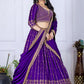 DEIANA'S Heavy Embroidery With Multi Work Lehenga Choli - purple - Swadesiicart