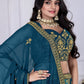 DEIANA'S Heavy Plain with crease work Lehenga Choli - Rama - Swadesiicart