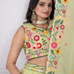 DEIANA'S Heavy Embroidery With Multi Work Lehenga Choli - Pastel Green - Swadesiicart