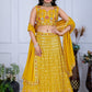 DEIANA'S Heavy Embroidery With Multi Work Lehenga Choli - Yellow - Swadesiicart