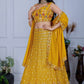 DEIANA'S Heavy Embroidery With Multi Work Lehenga Choli - Yellow - Swadesiicart