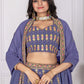 DEIANA'S Heavy Embroidery With Multi Work Lehenga Choli - Lovender - Swadesiicart