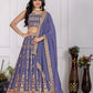 DEIANA'S Heavy Embroidery With Multi Work Lehenga Choli - Lovender - Swadesiicart