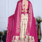 DEIANA'S Jacquard With Jari Print Weaving Lehenga Choli - Off White - Swadesiicart