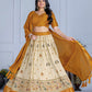 DEIANA'S Jacquard With Jari Print Weaving Lehenga Choli - Off White - Swadesiicart
