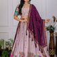 DEIANA'S Heavy Embroidery With Multi Color Work Lehenga Choli - Pink - Swadesiicart