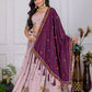 DEIANA'S Heavy Embroidery With Multi Color Work Lehenga Choli - Pink - Swadesiicart