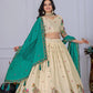 DEIANA'S Heavy Embroidery With Multi Color Work Lehenga Choli - Off White - Swadesiicart