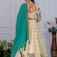 DEIANA'S Heavy Embroidery With Multi Color Work Lehenga Choli - Off White - Swadesiicart