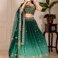 DEIANA'S Heavy Embroidery With Thread Work Lehenga Choli - Green - Swadesiicart