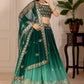 DEIANA'S Heavy Embroidery With Thread Work Lehenga Choli - Green - Swadesiicart