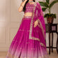 DEIANA'S Heavy Embroidery With Thread Work Lehenga Choli - Pink - Swadesiicart