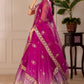 DEIANA'S Heavy Embroidery With Thread Work Lehenga Choli - Pink - Swadesiicart