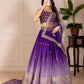 DEIANA'S Heavy Embroidery With Thread Work Lehenga Choli - Purple - Swadesiicart