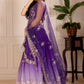 DEIANA'S Heavy Embroidery With Thread Work Lehenga Choli - Purple - Swadesiicart