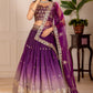 DEIANA'S Heavy Embroidery With Thread Work Lehenga Choli - Wine - Swadesiicart