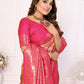 Anaita Light Orange Tissue Silk With Butti Weaving Saree With Blouse