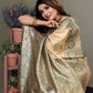 Anaita Dark Green Viscose Silk With Butties Weaving Saree With Blouse