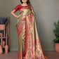 Anaita Mehendi Tissue Silk With Paithani Woven Saree With Blouse