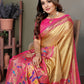 Anaita Dark Golden Tissue Silk With Paithani Woven Saree With Blouse