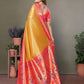Anaita Golden Tissue Silk With Paithani Woven Saree With Blouse