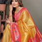 Anaita Golden Tissue Silk With Paithani Woven Saree With Blouse