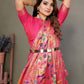 Anaita Orange Tissue Silk With Paithani Woven Saree With Blouse