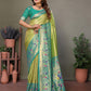 Anaita Light Green Tissue Silk With Paithani Woven Saree With Blouse