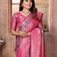 Anaita Purple Banarasi Chaturi Silk With Zari Weaving Saree With Blouse