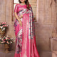 Anaita Purple Banarasi Chaturi Silk With Zari Weaving Saree With Blouse