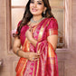Anaita Light Orange Tissue Silk With Weaving Saree With Blouse