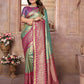 Anaita Sea Green Tissue Silk With Weaving Saree With Blouse